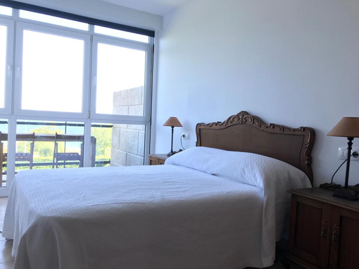 Apartamento Con Terraza Primera Linea De Playa Finisterre Eksteriør bilde