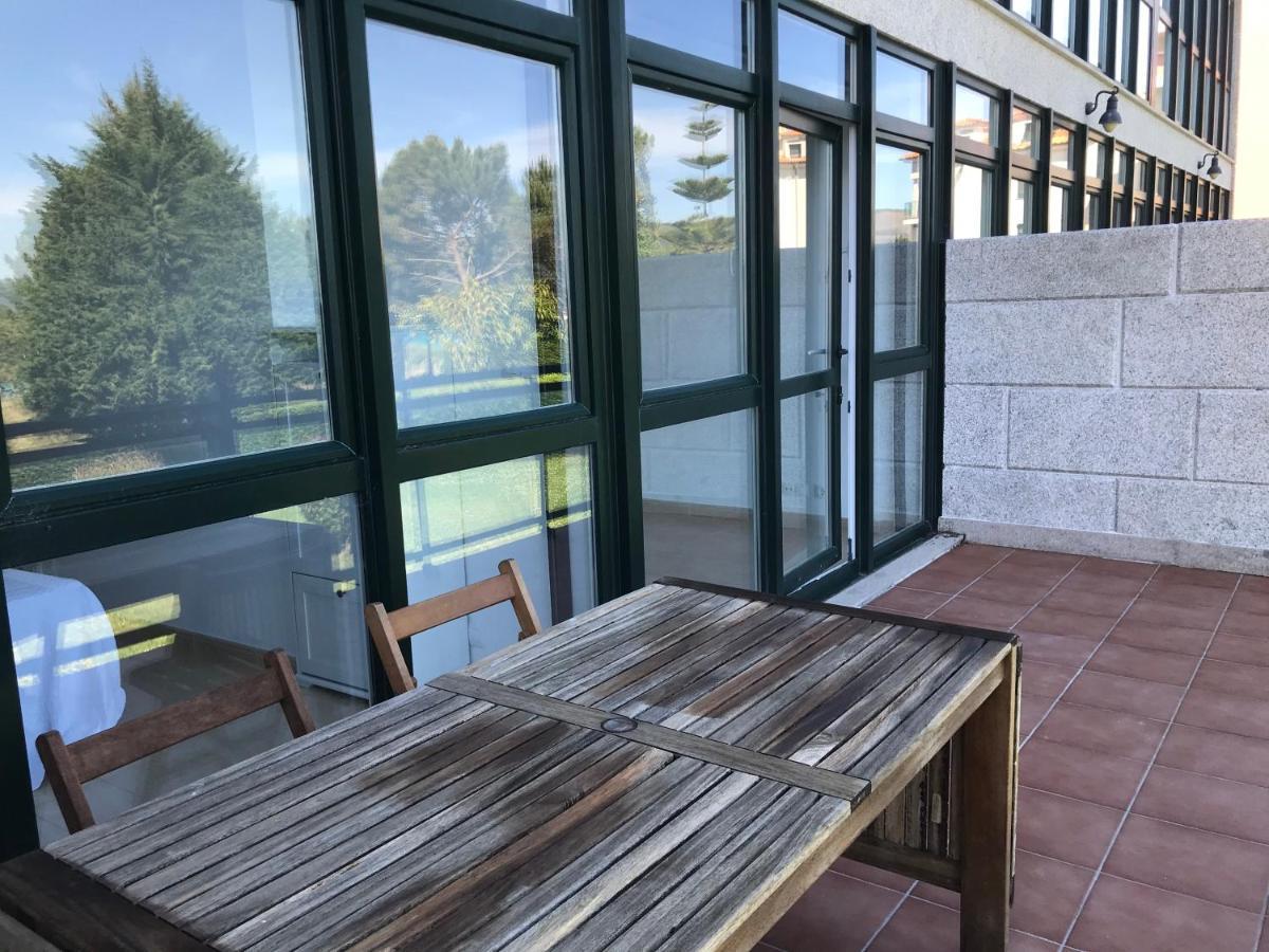 Apartamento Con Terraza Primera Linea De Playa Finisterre Eksteriør bilde