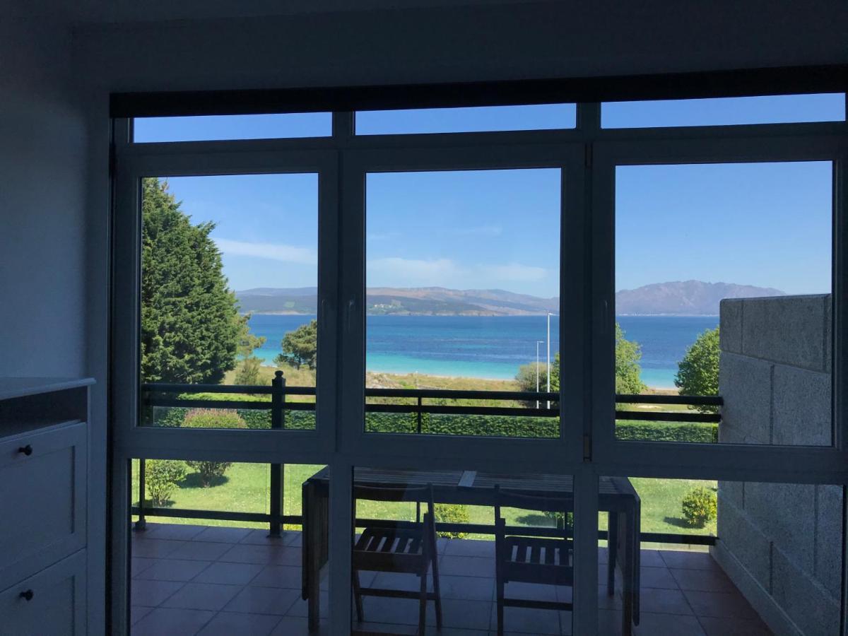 Apartamento Con Terraza Primera Linea De Playa Finisterre Eksteriør bilde