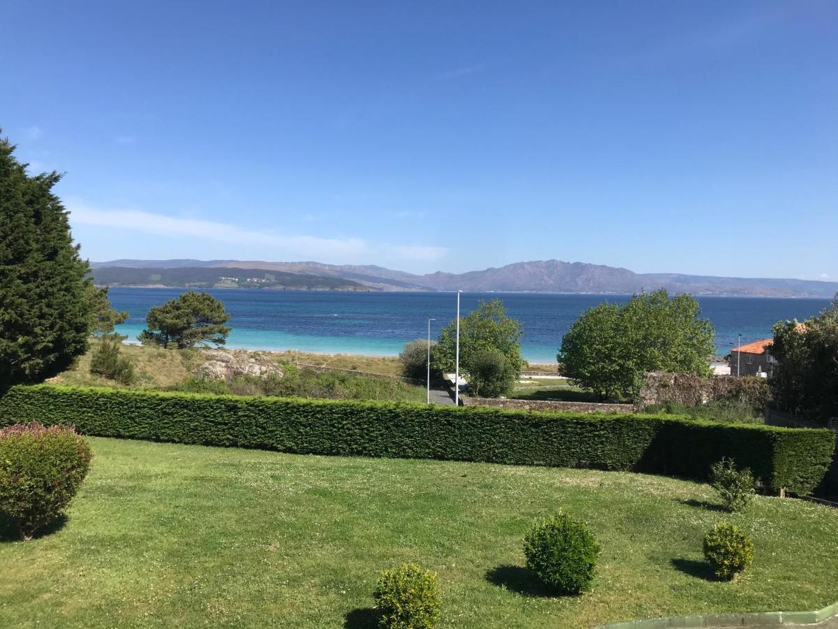 Apartamento Con Terraza Primera Linea De Playa Finisterre Eksteriør bilde